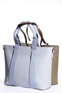 "Minimalist neutral tote bag with clean design"